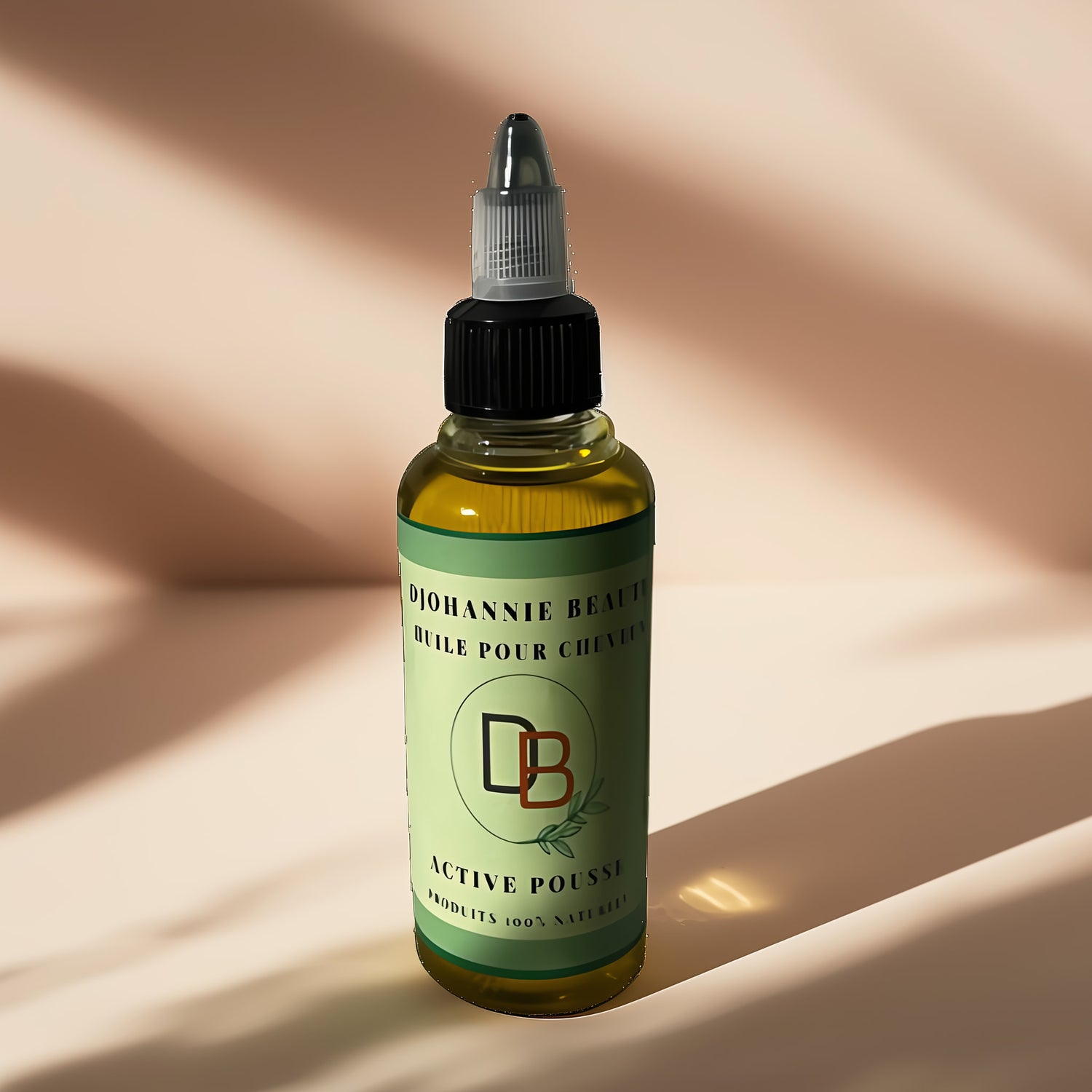 Huile pour cheveux active pousse de la marque Djohannie beauty