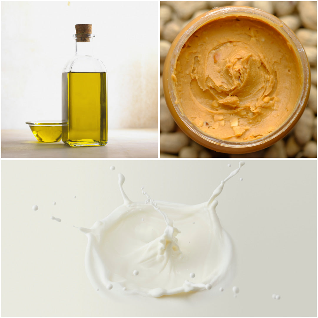Lait corporel, huile et beurre de karité