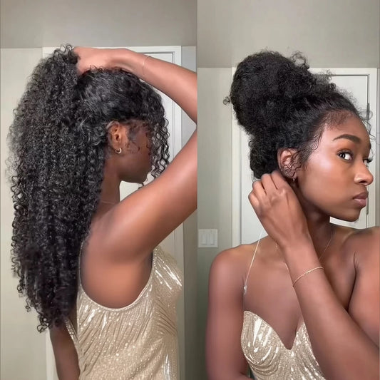 Longue perruque naturelle boucle volumineuse - Djohannie Beauty