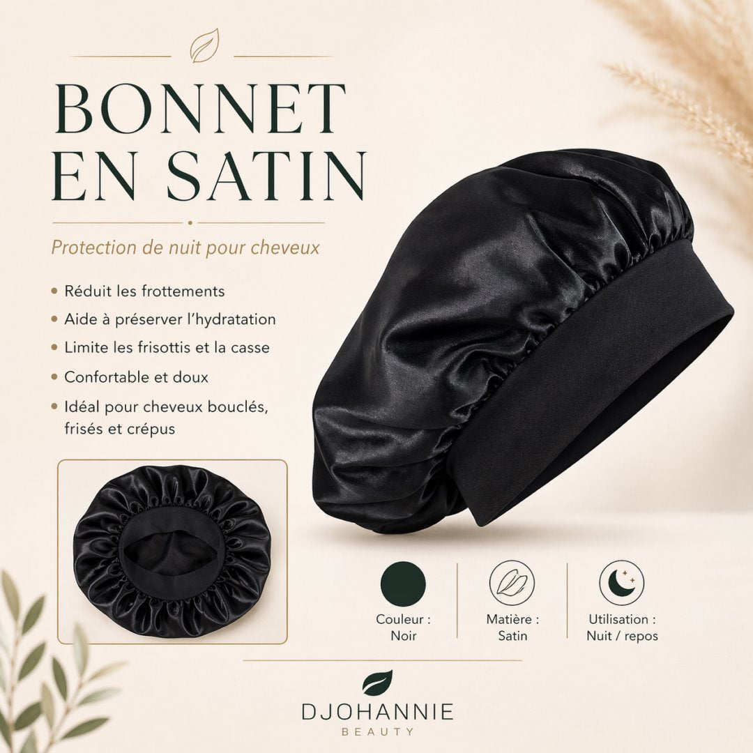 Bonnet en Satin - L’accessoire essentiel pour des cheveux protégés